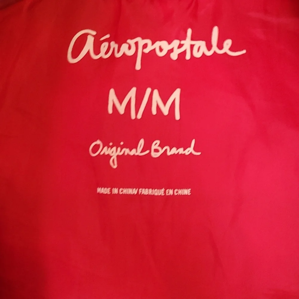 Aeropostale Juniors red medium winter puffer coat - Picture 6 of 11